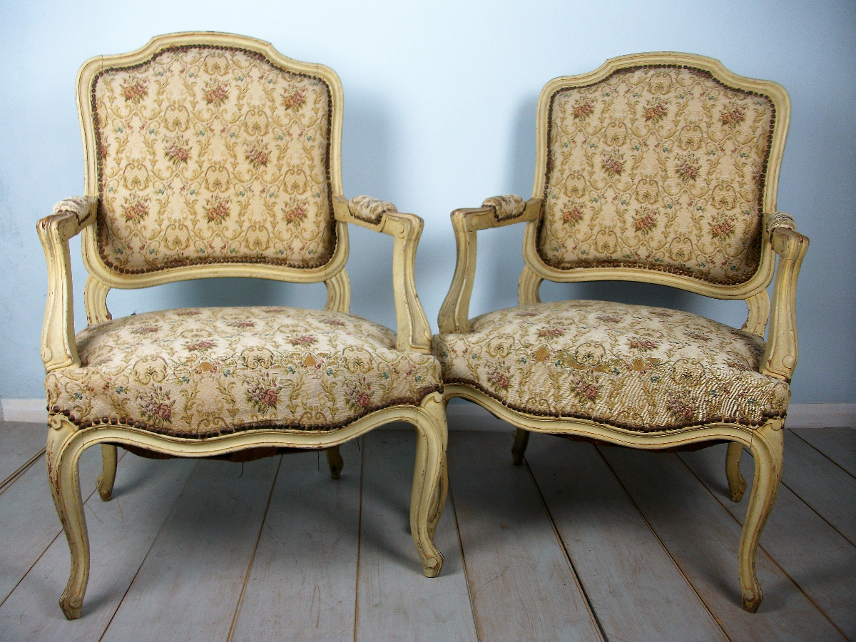 Pair of french fauteuils